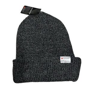 Primark 3M Thinsulate Knit Beanie Hat Charcoal Gray NWT